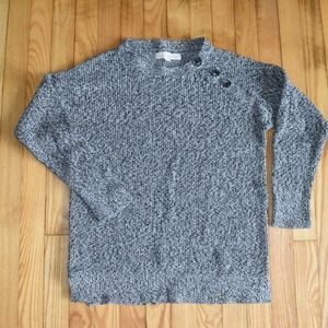 Loft sweater with 3 button detail